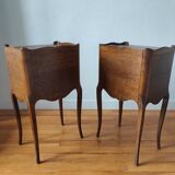 Paire de tables de chevet classique Louis xv