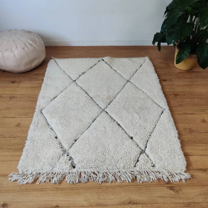 Berber Hollow Diamond Rug 115x150 cm