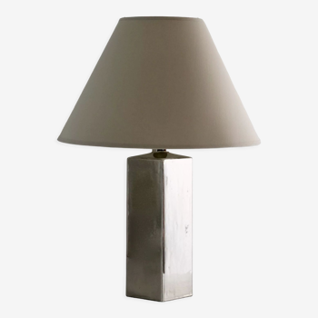 Italian design lamp in chrome ceramic