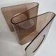 Plexiglas design magazine holder Michel Dumas, Roche Bobois, 70s