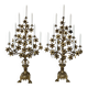 Pair of French brass church candelabras dating from the early 20th century