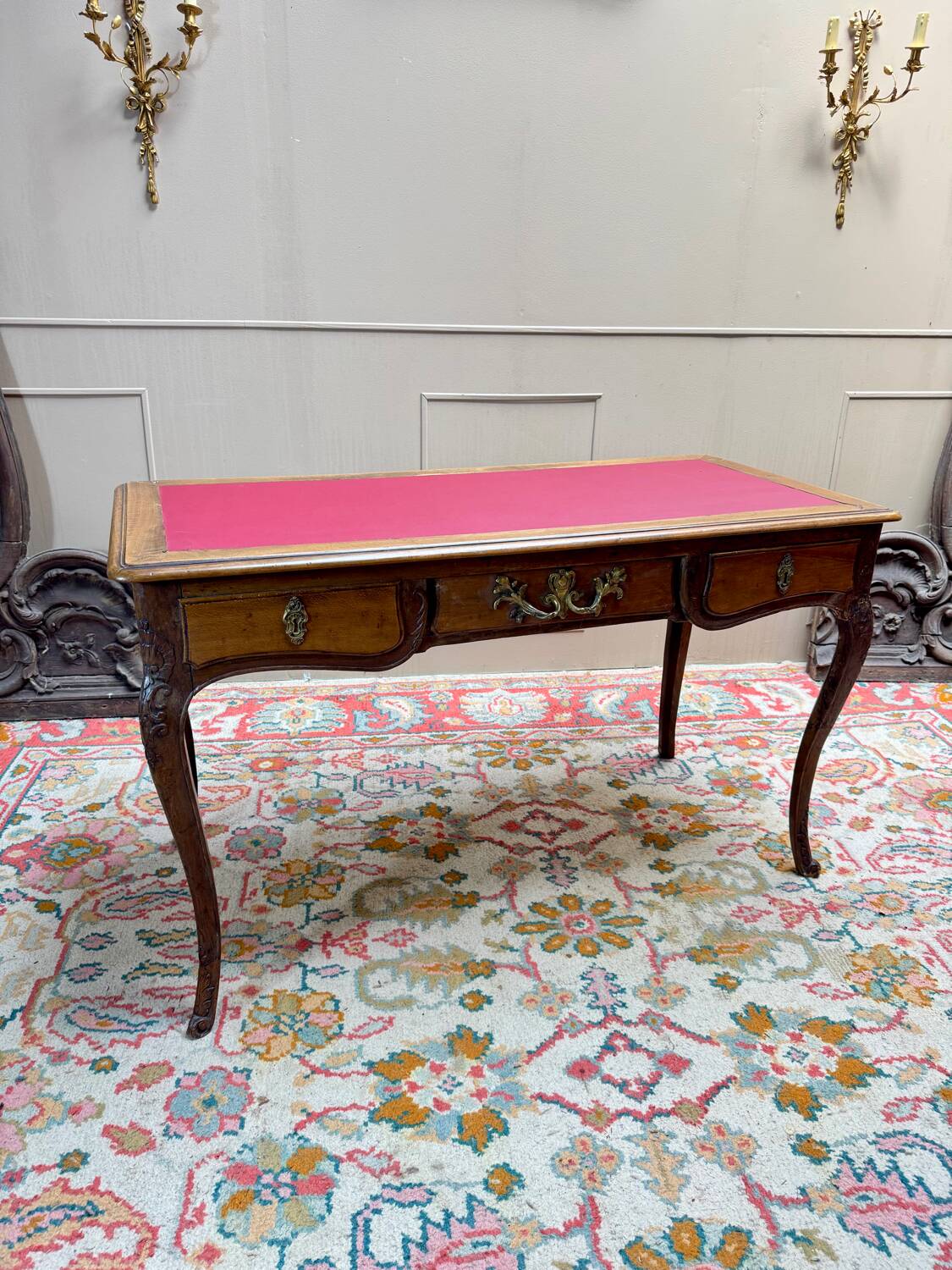 18th century Regency period natural wood desk