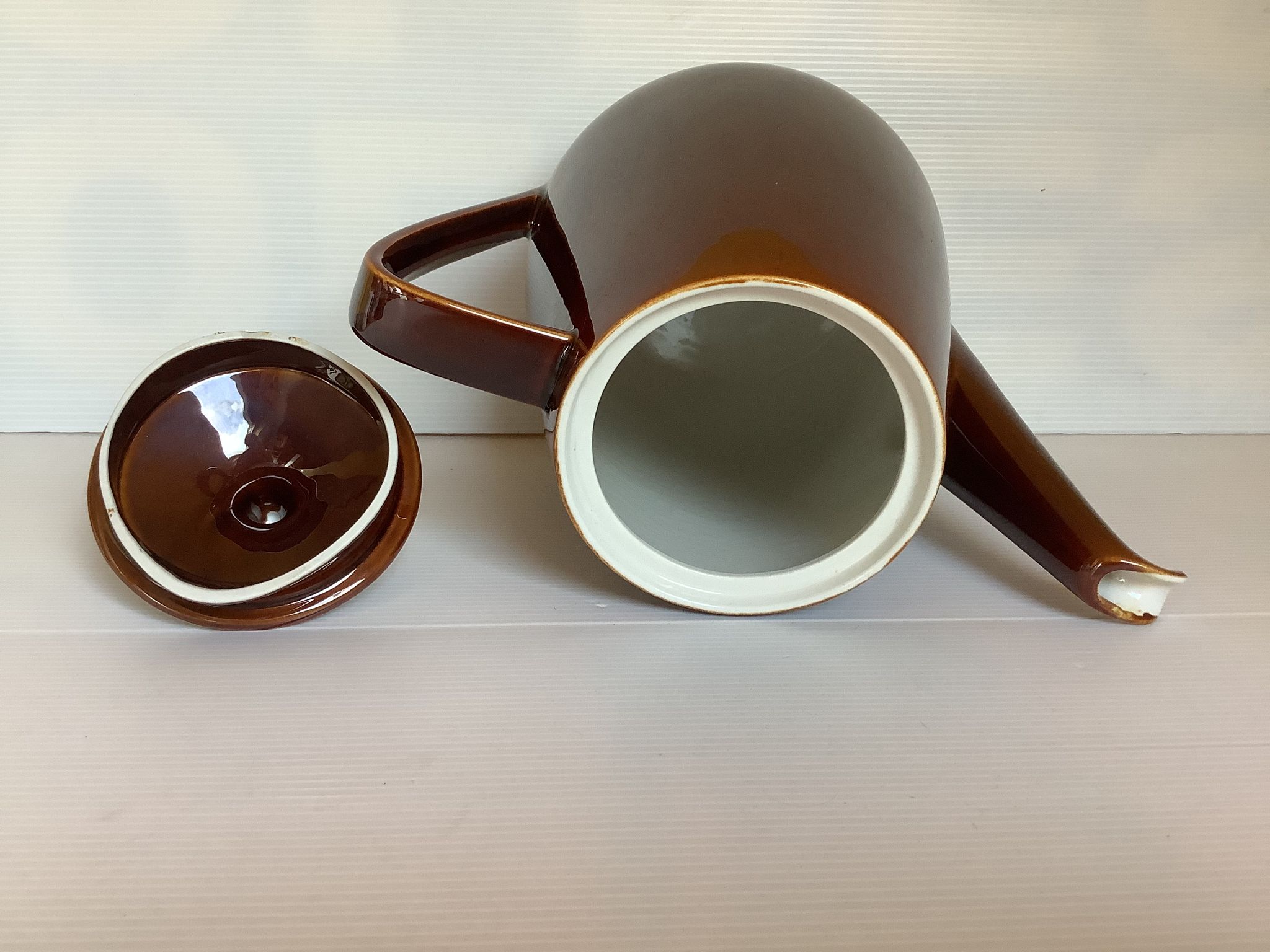 Cafetière ancienne marron villeroy et boch