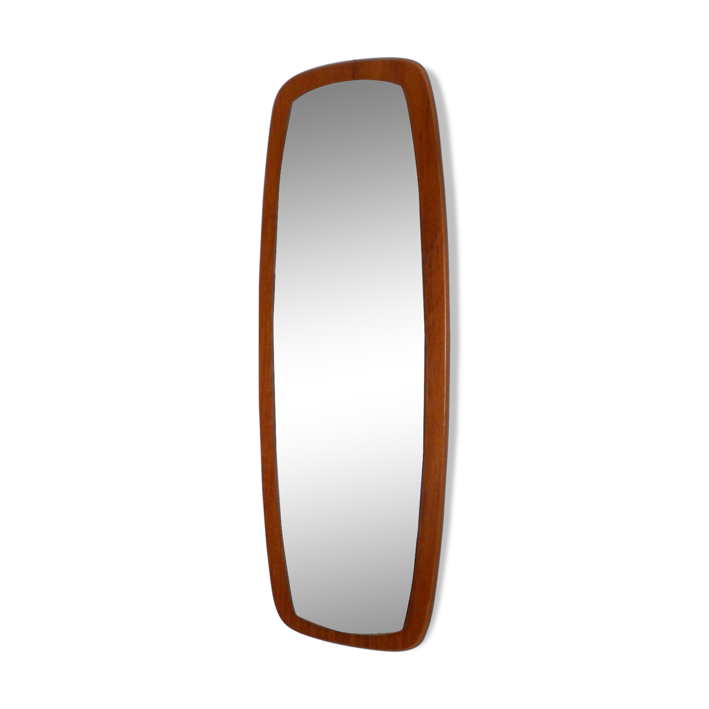 Mirror teak Scandinavian 30x76cm