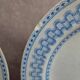 Set of 4 antique English flat plates B.p.w.&m. Milan – Ironstone