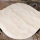 Table basse oeil en travertin, Roche Bobois, 1980s