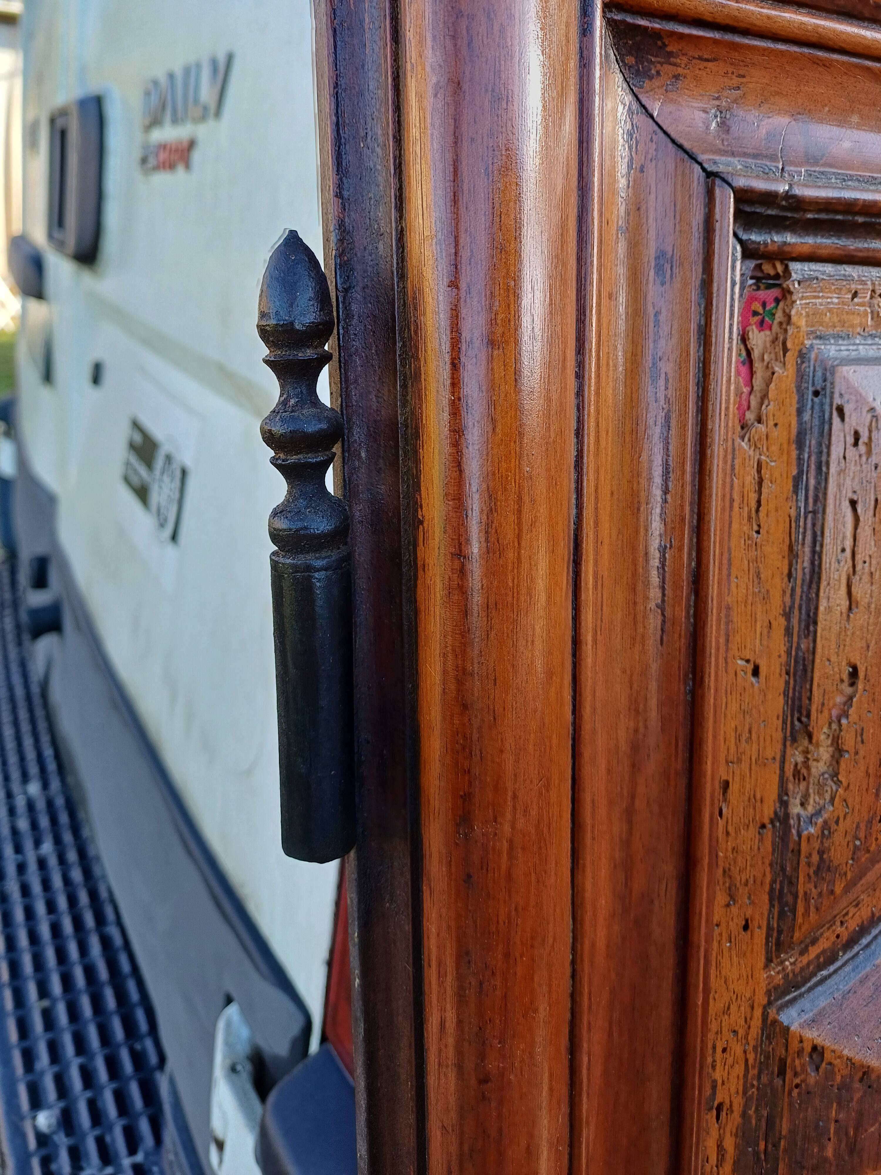 2 pairs of 19th century walnut doors