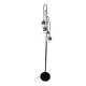 space age chrome floor lamp, 1960/70. h 180x30