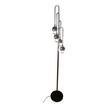 lampadaire chromée space age, 1960/70.   h 180x30