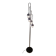 space age chrome floor lamp, 1960/70. h 180x30