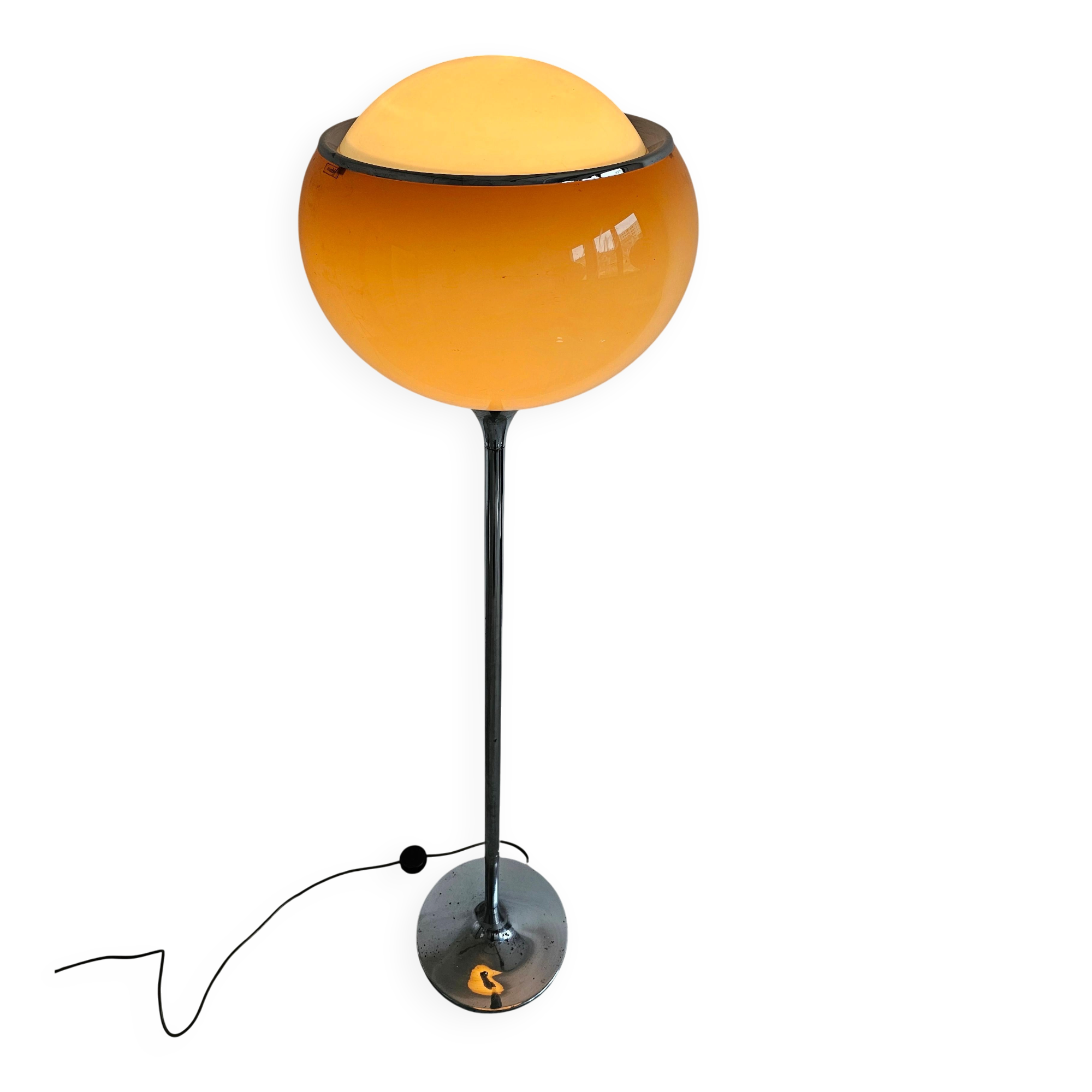 Mid-Century Floor Lamp "Flash" or "Large Bud" by Harvey Guzzini