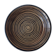 Terracotta plate with spiral