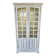 Antique library finished in white with a cerused effect.