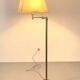 Brushed aluminium designer floor lamp - 90s modernist style
