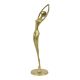 Hollywood Regency Brass Ballerina Figurine Sculpture 30cm