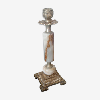 Alabaster candlestick