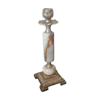 Alabaster candlestick