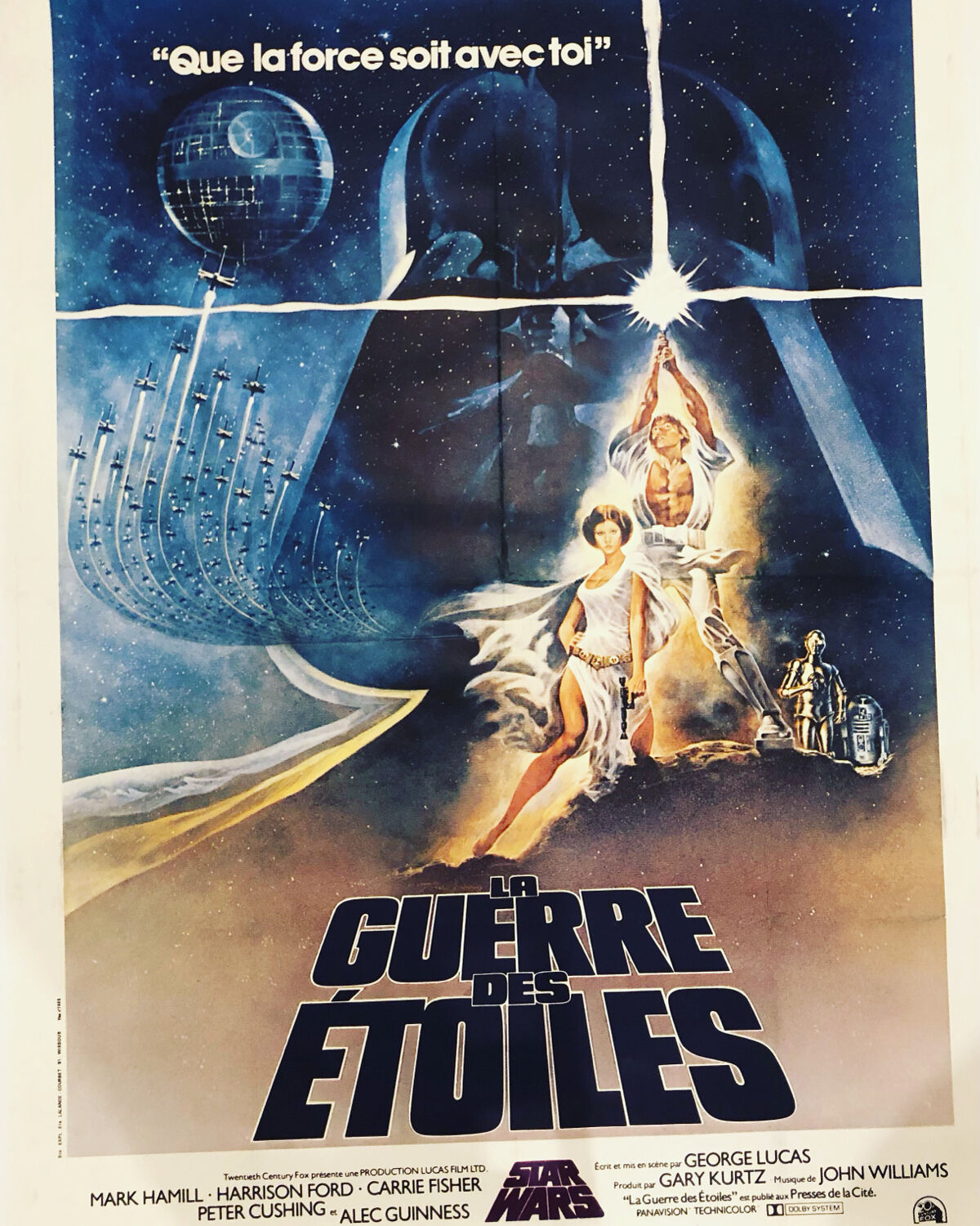 Original vintage cinema poster "Star Wars" 1977