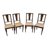 Chaises en cannage année 30-40