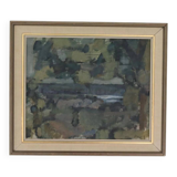 Swedish Oil on Canvas – "Obscured by Trees" by Alvar Jansson