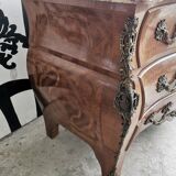 Chest of drawers tomb 1950's style louis xv inlaid