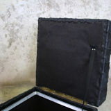 Leather ottoman chest