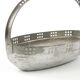 Viennese Secession nut basket, silver-plated brass, Austria, early 20th century