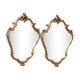 Pair of mirror Baroque style Louis XV gilded