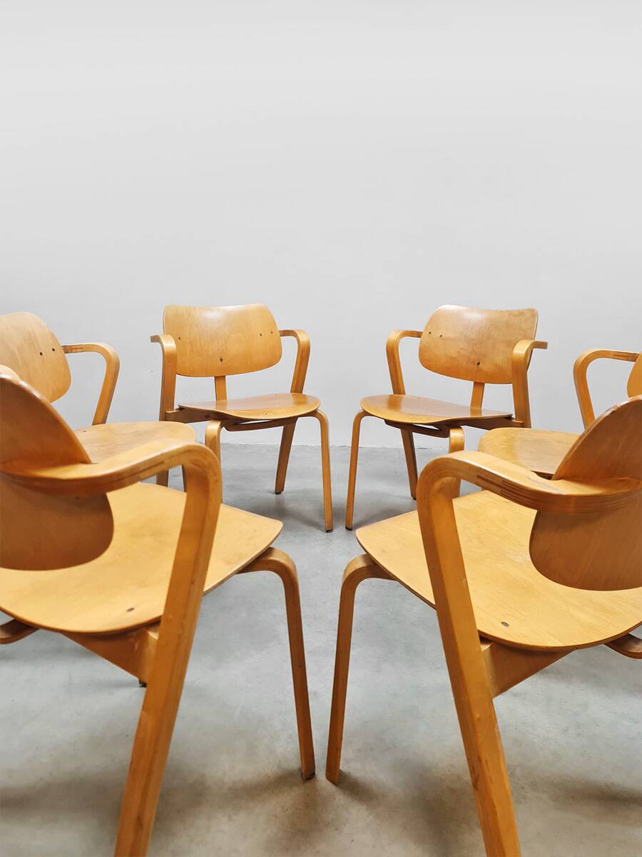 Finnish vintage Aslak dining chairs Ilmari Tapiovaara Asko 1960s