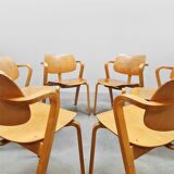 6 chaises finlandaises Aslak par Ilmari Tapiovaara pour Asko, 1960