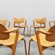 Finnish vintage Aslak dining chairs Ilmari Tapiovaara Asko 1960s