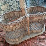 Rattan bottle holder