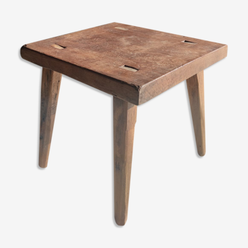 Square teak coffee table