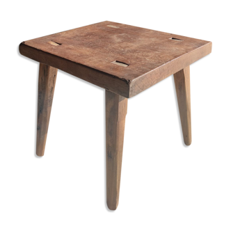 Square teak coffee table