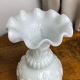 Portieux vase in white opaline