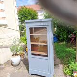 Wardrobe with 1 glass door, late 19th century