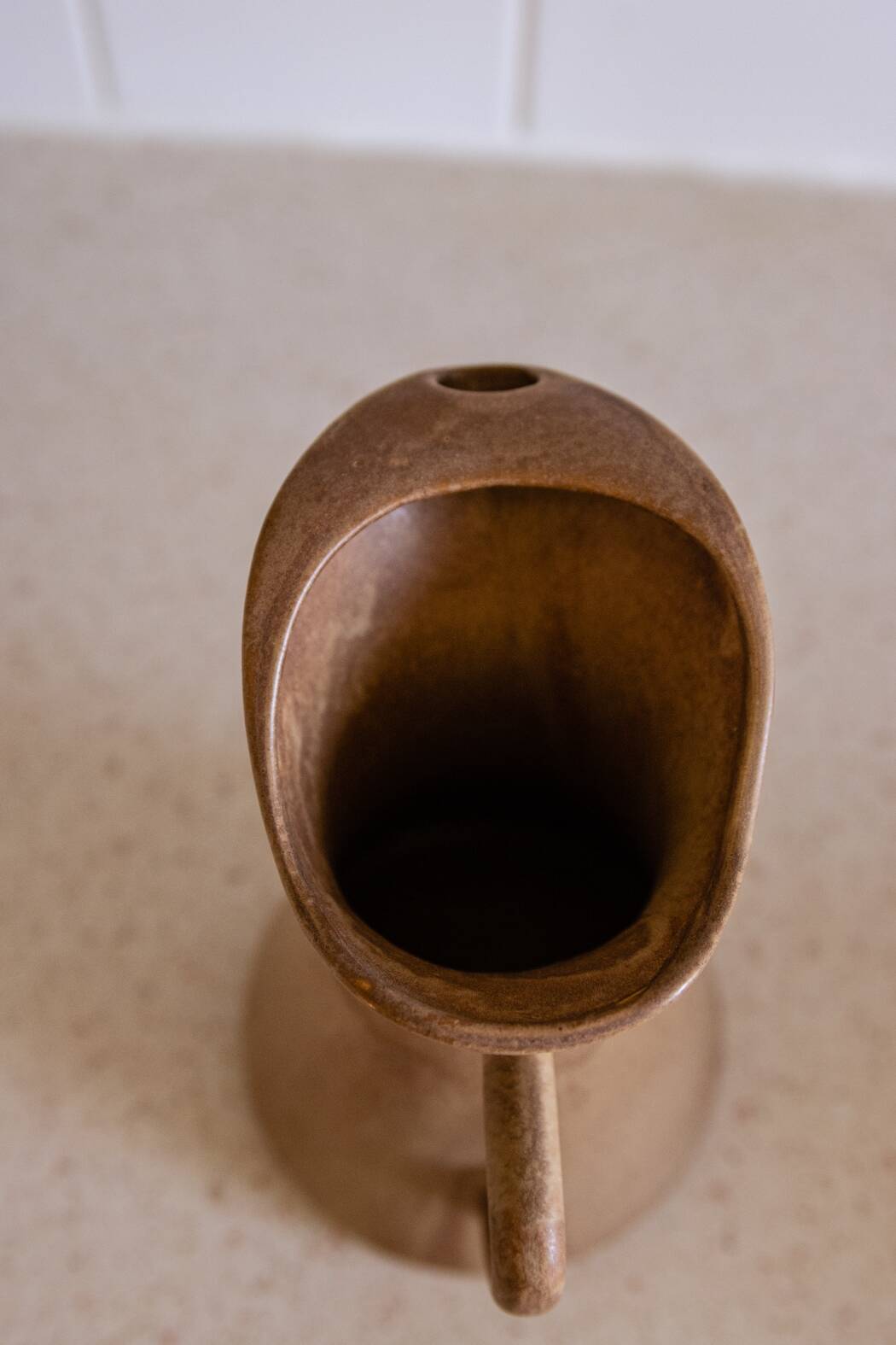 Vintage Ceramic Jug – Handmade Terracotta