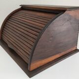 Solid wood writing with vintage curtain