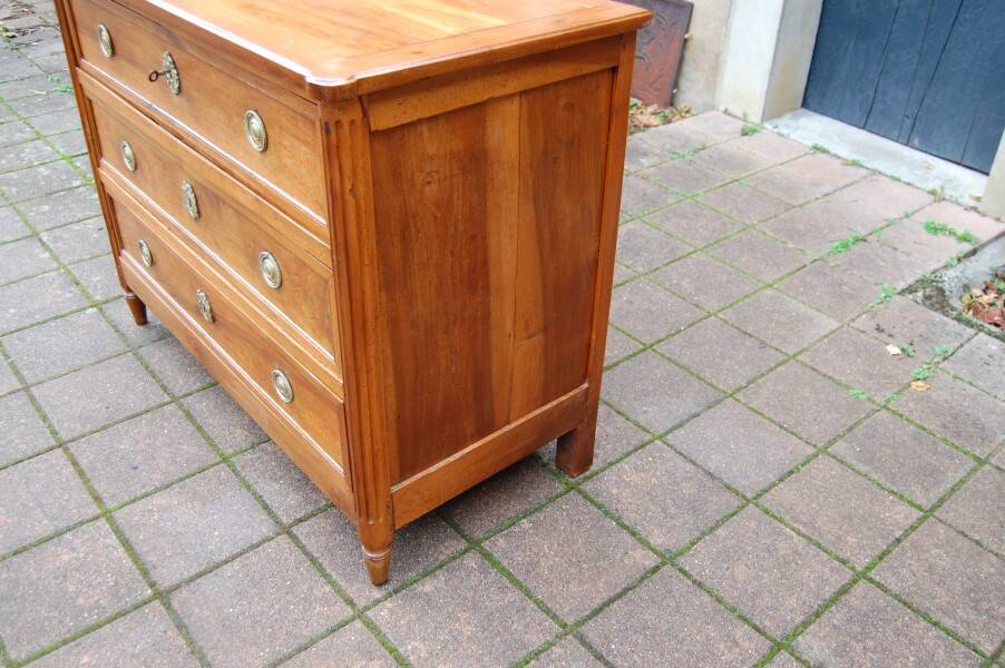 Louis XVI period walnut secretary chest from the 18th century