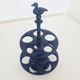 Vintage egg holder - Midnight blue enamelled cast iron - 1960