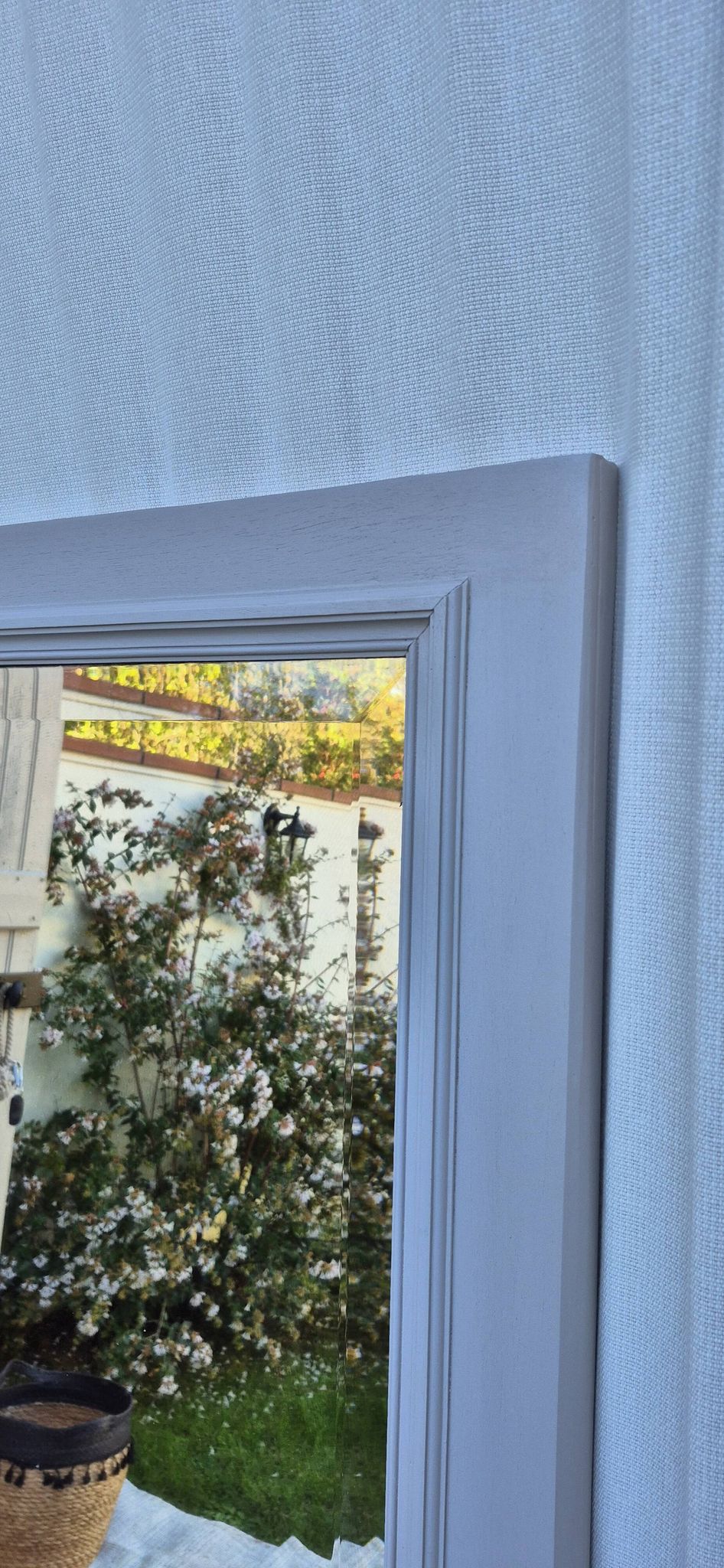 Antique beveled mirror