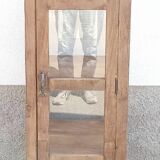Tall display case in old wood
