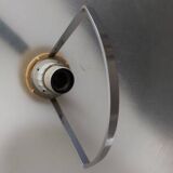 Chandelier rises and falls transparent plastic and chrome vintage 1970 space age