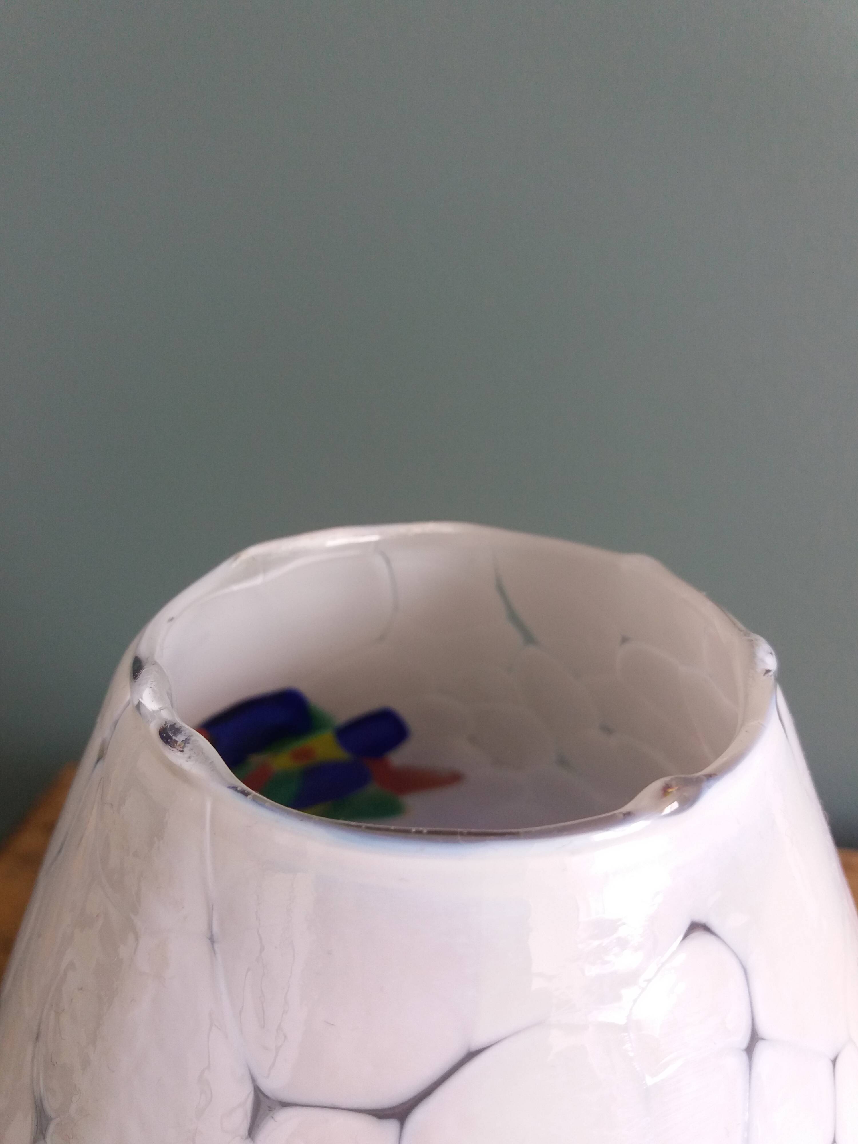 Colored glass lampshade