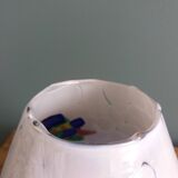 Colored glass lampshade