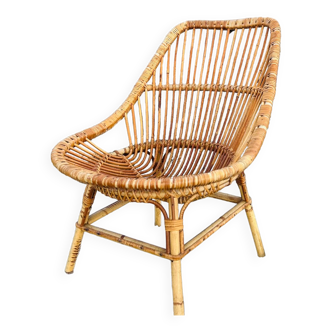 Rattan armchair