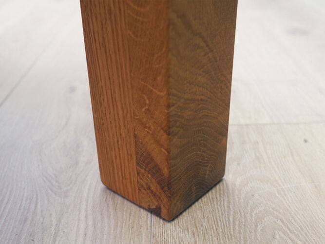 Oak coffee table, 70's, Danish design, production: Denmark