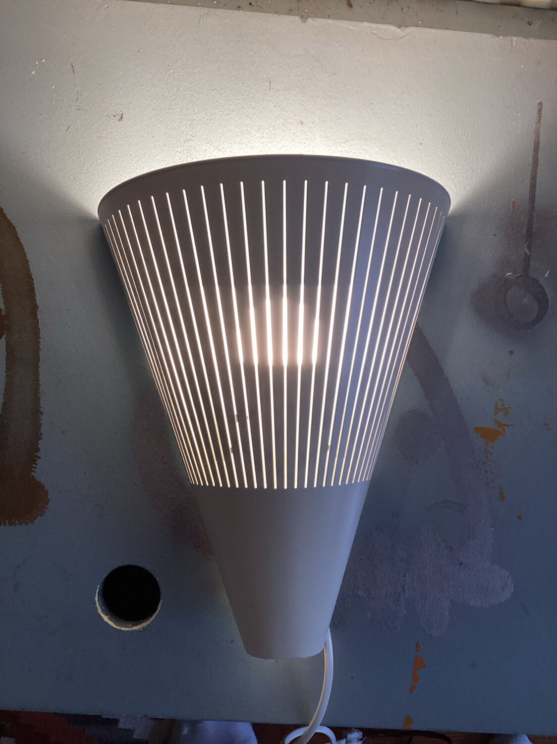 Metal wall lamp ikea vintage year 90