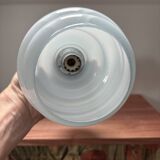 Blue and silver wall light