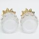 Glass pineapple salt & pepper shakers